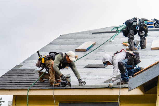 Professional Roofing technician working in Barhamsville, VA